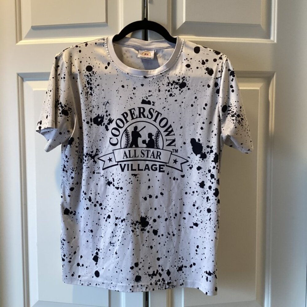 Cooperstown All Star Village T-Shirt.  Performance Material in Size Youth Large